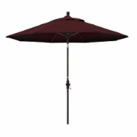 California Umbrella 9' Patio Umbrella in Burgundy