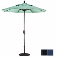 California Umbrella GSPT758302-5439 7.5 ft. Aluminum Market Umbrella Push Tilt - Matted Black