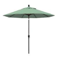 California Umbrella GSPT908117-SA13 9 ft. Aluminum Market Umbrella Push Tilt - Bronze-Pacific
