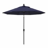California Umbrella GSPT908302-5439 9 ft. Aluminum Market Umbrella Push Tilt - M Black-Sunbre