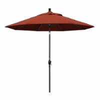 California Umbrella GSPT908302-5440 9 ft. Aluminum Market Umbrella Push Tilt - M Black-Sunbre