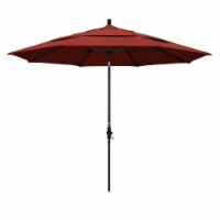 California Umbrella GSCUF118705-5440-DWV 11 ft. Fiberglass Market Umbrella Collar Tilt DV Mat