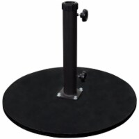 California Umbrella Cast Iron Umbrella Base in Black