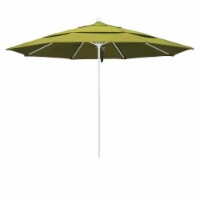 California Umbrella ALTO118170-F55-DWV 11 ft. Fiberglass Market Umbrella PO DVent MWhite-Olef