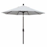 California Umbrella GSCU908117-5404 9 ft. Aluminum Market Umbrella Collar Tilt - Bronze-Sunbr