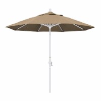 California Umbrella GSCU908170-5476 9 ft. Aluminum Market Umbrella Collar Tilt - Matted White