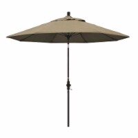 California Umbrella GSCUF908117-5476 9 ft. Fiberglass Market Umbrella Collar Tilt Bronze-Sunb