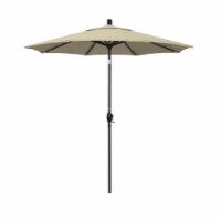 California Umbrella GSPT758117-SA22 7.5 ft. Fiberglass Market Umbrella Push Tilt Bronze-Pacif