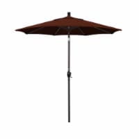 California Umbrella GSPT758117-SA40 7.5 ft. Fiberglass Market Umbrella Push Tilt Bronze-Pacif