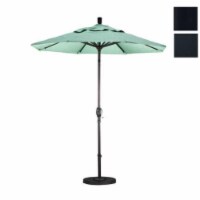 California Umbrella GSPT758302-SA08 7.5 ft. Fiberglass Market Umbrella Push Tilt M Black-Paci