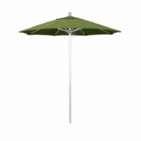 California Umbrella Venture 7.5' Silver Market Umbrella in Cilantro