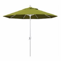 California Umbrella GSPT908170-SA11 Pacific Trail White Patio Umbrella, Ginkgo - 9 ft. x 8 Ri