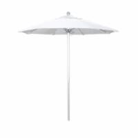 California Umbrella Venture 7.5' Silver Market Umbrella in White