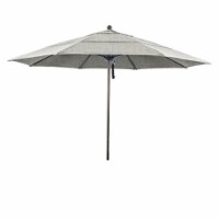 California Umbrella ALTO118117-5402-DWV 11 ft. Round Aluminum & Fiberglass Sunbrella Granite
