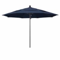 California Umbrella Venture 11' Bronze Market Umbrella in Indigo