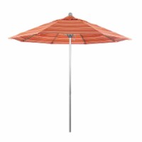 California Umbrella ALTO908002-56000 Venture Silver Market Umbrella, Dolce Mango - 9 ft. x 8