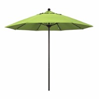 California Umbrella Venture 9' Bronze Market Umbrella in Macaw