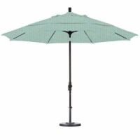 California Umbrella GSCUF118705-48020-DWV 11 ft. Round Aluminum Pole Fiberglass Rib Market Um