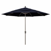 California Umbrella 11' Patio Umbrella in Navy Blue