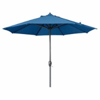California Umbrella ATA908117-F26 9 ft. Round Aluminum Market Umbrella, Auto Tilt & Bronze Po
