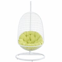 Encounter Swing Outdoor Patio Fabric Lounge Chair - White