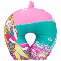 Pink Fizz Glamorous Microbeads Travel Neck Pillow for Girls (Lulu)