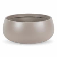 8"H x 17"W x 17"L, Marine Grade Gray Fiberglass Planter