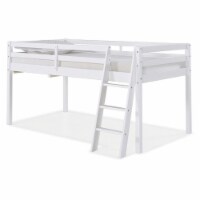 Alaterre Furniture Roxy Twin Wood Junior Loft Bed in White