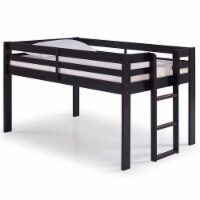Alaterre Furniture Jasper Twin Wood Junior Loft Bed in Espresso