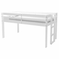 Alaterre Furniture Jasper Twin Wood Junior Loft Bed in White