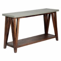 Alaterre Furniture Brookside 52  Wood with Concrete-Coating Console/Media Table