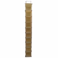 Elegant Home Fashions Door Closet Hanging Shoe Organizer 5 Pairs Neutral YN95073