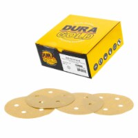 120 Grit - 5  Gold DA Sanding Discs - 5-Hole Pattern Hook and Loop - Box of 50