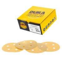 400 Grit - 5  Gold DA Sanding Discs - 5-Hole Pattern Hook and Loop - Box of 50