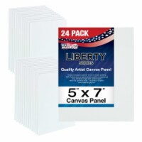 5  x 7  Professional Artist Quality Acid Free Canvas Panel Boards for Painting 24-Pack