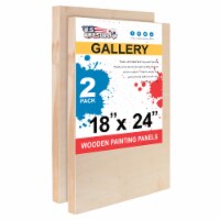 18  x 24  Birch Wood Paint Pouring Panel Boards, Gallery Series, 1-1/2  Deep Cradle -2 Pack