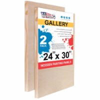 24  x 30  Birch Wood Paint Pouring Panel Boards, Gallery Series, 1-1/2  Deep Cradle -2 Pack