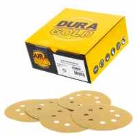 150 Grit - 5  Gold DA Sanding Discs - 8-Hole Pattern Hook and Loop - Box of 50