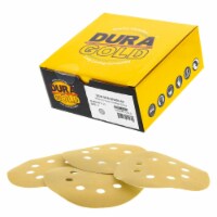400 Grit - 5  Gold DA Sanding Discs - 8-Hole Pattern Hook and Loop - Box of 50