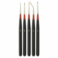 5 Piece Miniature Tight Spot Micro Fine Detail Art & Beauty Taklon Brush Set