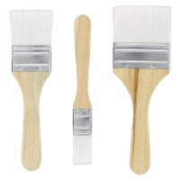 3 Pack Variety Size Synthetic Bristle Paint, Chip and Utility Paint Brushes for Paint, Stains