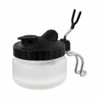 Airbrush 3 in 1 Cleaning Pot with Holder with 4 Replacement Filters and a Paint Syringe
