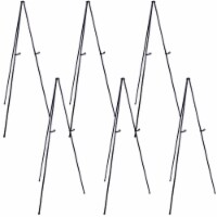 63  Heavy Duty Steel Easy Folding Display Easel (6 Easels) - Adjustable Height Display