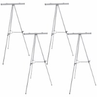 66  Classroom Aluminum Flipchart Display Easel and Presentation Stand (Pack of 4)