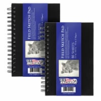 Glokers Sketch Book - 2 Pack - 100 Sheets Each Sketch Pad - Acid Free, Medium Weight Paper for Pencils, Charcoal, Oil Pastels, and Other Dry Media