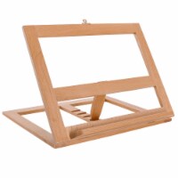 Wooden Table Bookrack Easel Cookbook Stand Textbook Tablet Rest - Adjustable, Portable
