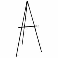 64  Black Torrey Wooden A-Frame Tripod Studio Artist Floor Easel, Adjustable Tray Height