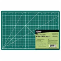 12  x 18  Green/Black Self Healing 5-Ply Double Sided Durable Non-Slip PVC Cutting Mat