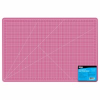24  x 36  Pink/Blue Self Healing 5-Ply Double Sided Durable Non-Slip PVC Cutting Mat