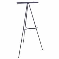 66  Boardroom Black Aluminum Flipchart Display Easel and Presentation Stand - Adjustable